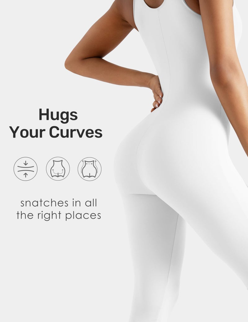 Speerise Women Rompers Jumpsuits Leotards Bodysuit One Piece Tank Top Outfit â€“ Tummy Control Workout Jumpers Body Suits Sleeveless activewear jumpsuit with light compressionâ€”ideal for performance and layering - Image 5